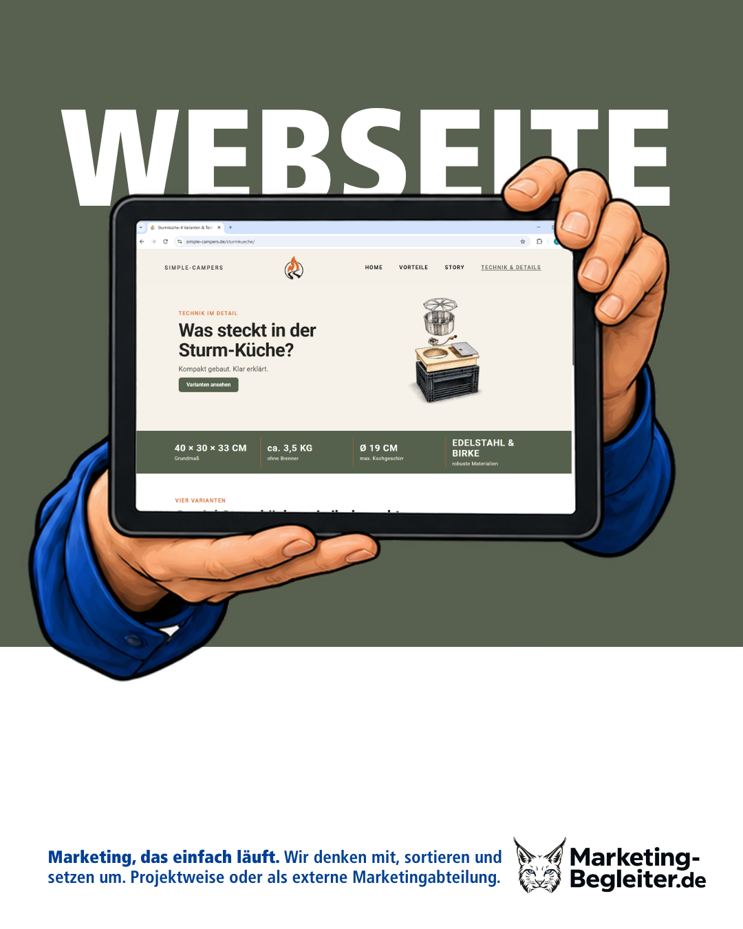 Webseite Simple Campers Hersteller Camping Zubehör